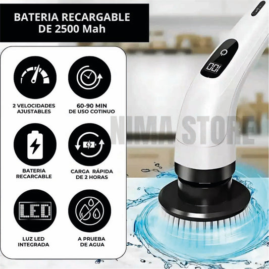 Cepillo eléctrico de limpieza Telescopic